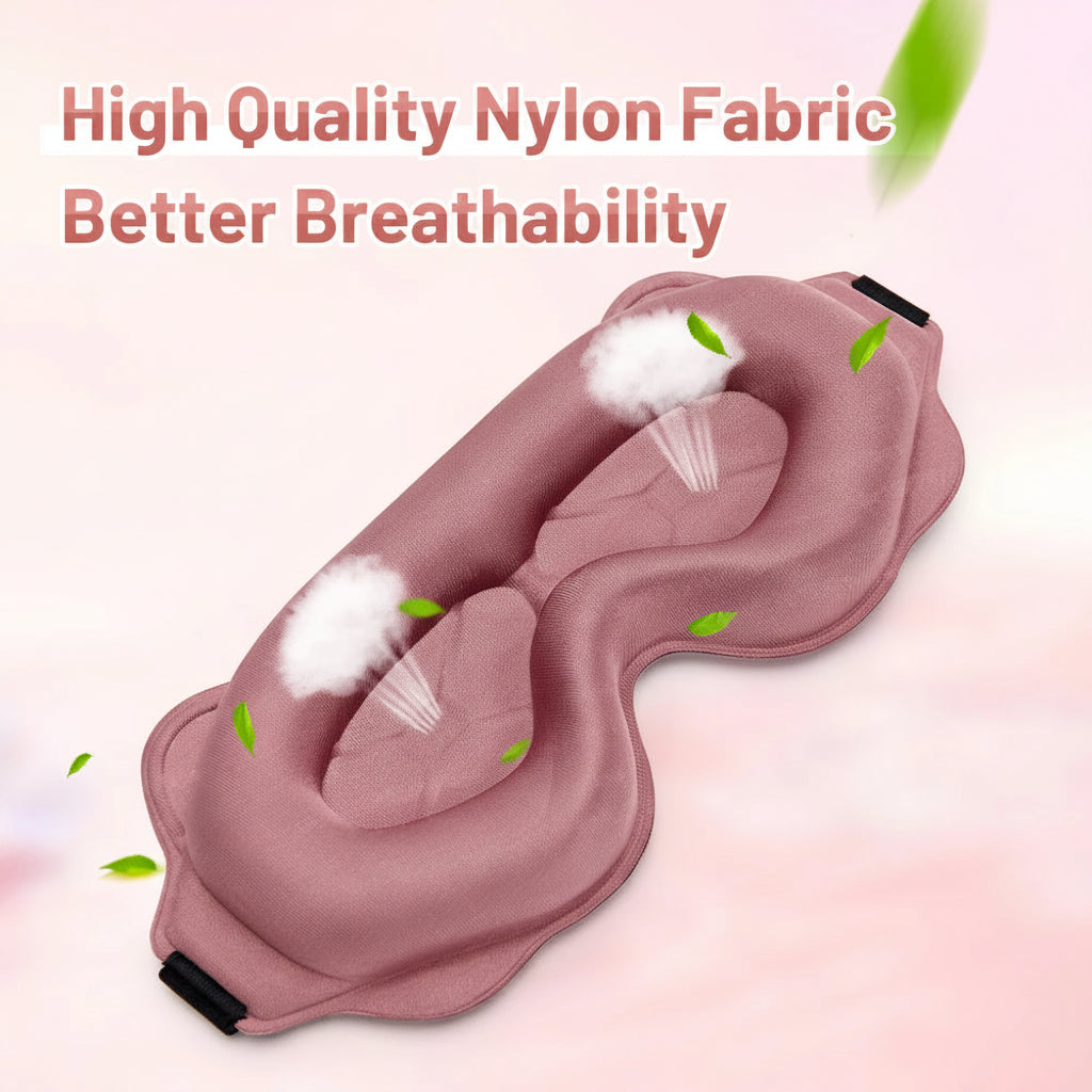 3D Sleep Mask Sleeping Aid Blindfold Block Out Light Portable Soft Memory Foam Face Mask Eyeshade Comfort Three Dimension Design